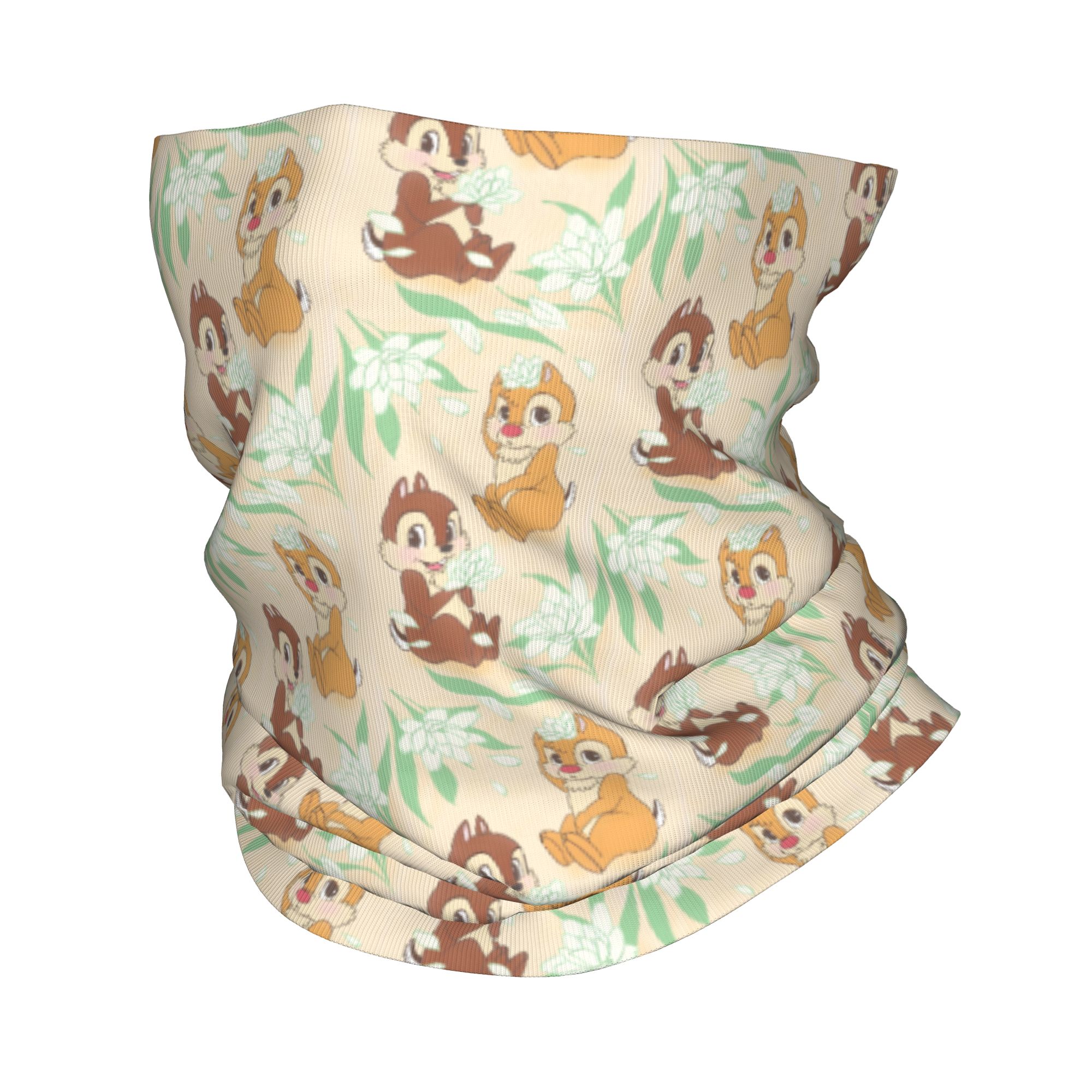 Neck Gaiter Face Cover - Custom Cute C-Chip And D-Dale Bandana