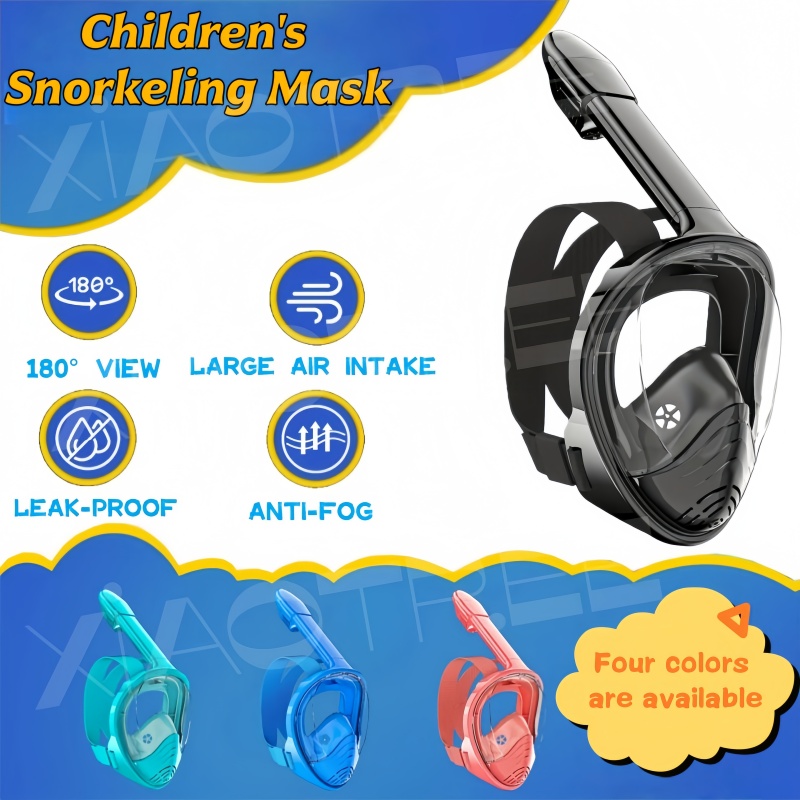 Anti Pollution Mask - Kids Full Face Snorkel Mask for