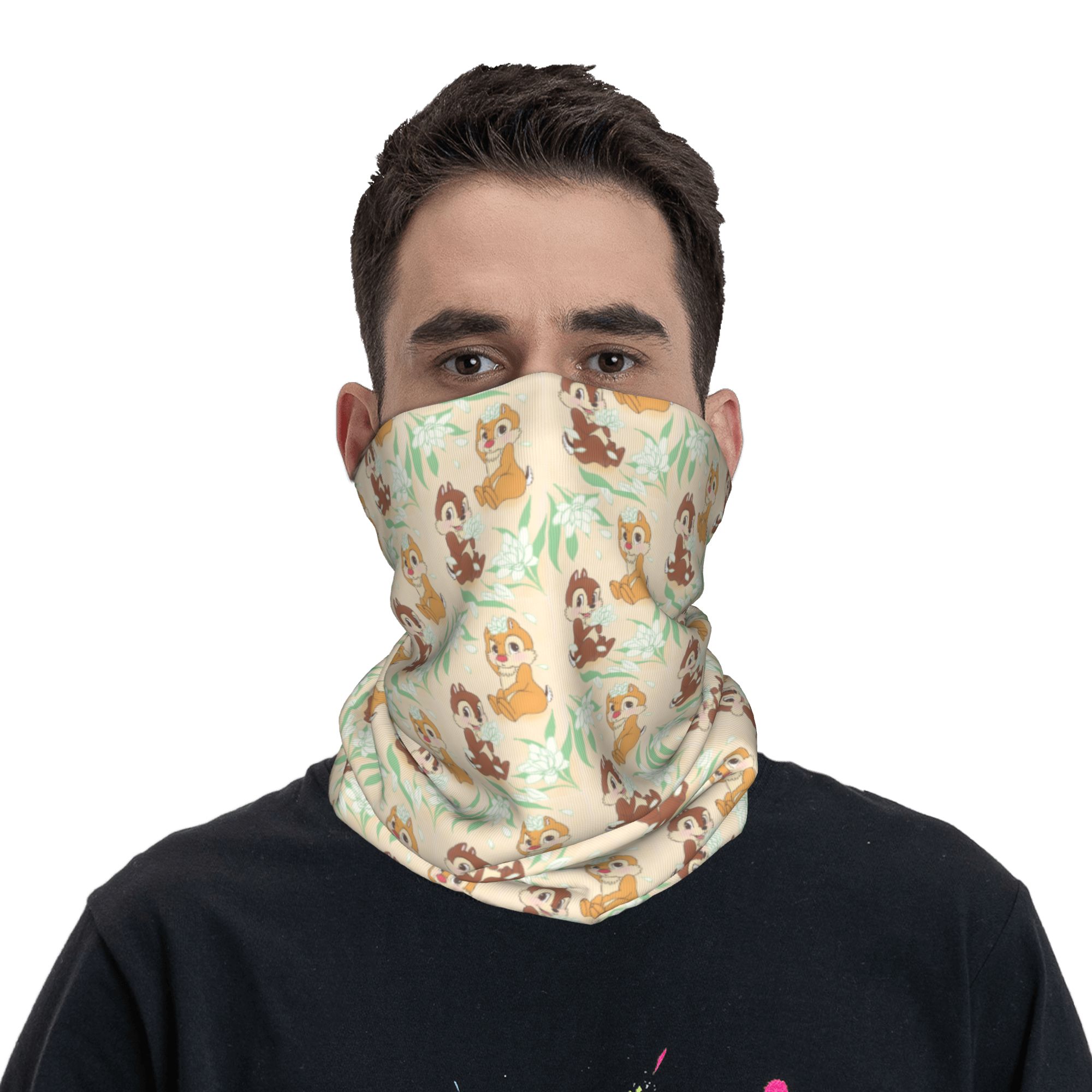 Custom Cute C-Chip And D-Dale  - Neck Gaiter Face Cover ulasan dan harga