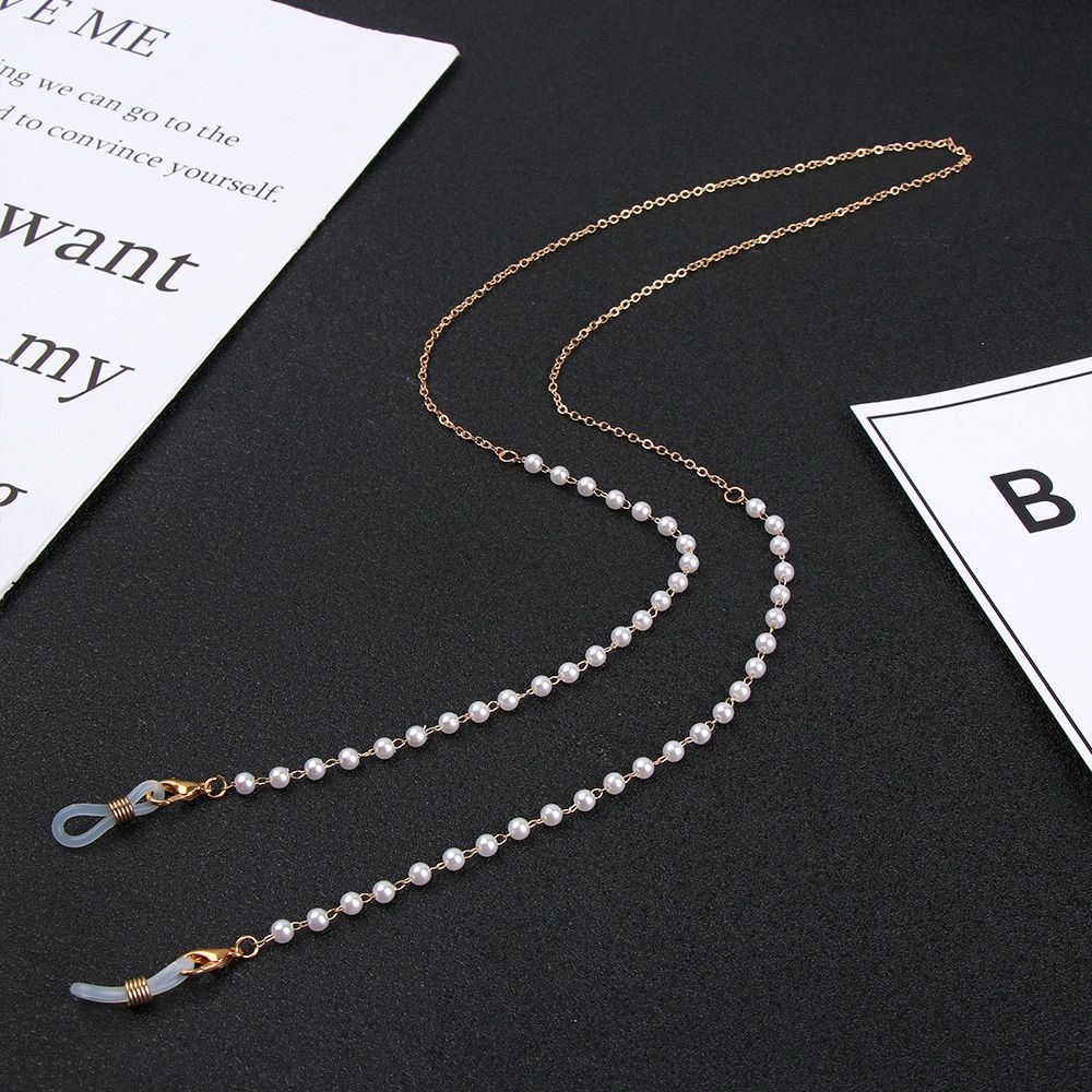 Fashion Flower Beads Eyeglass  - Mask Chain Holder ulasan dan harga