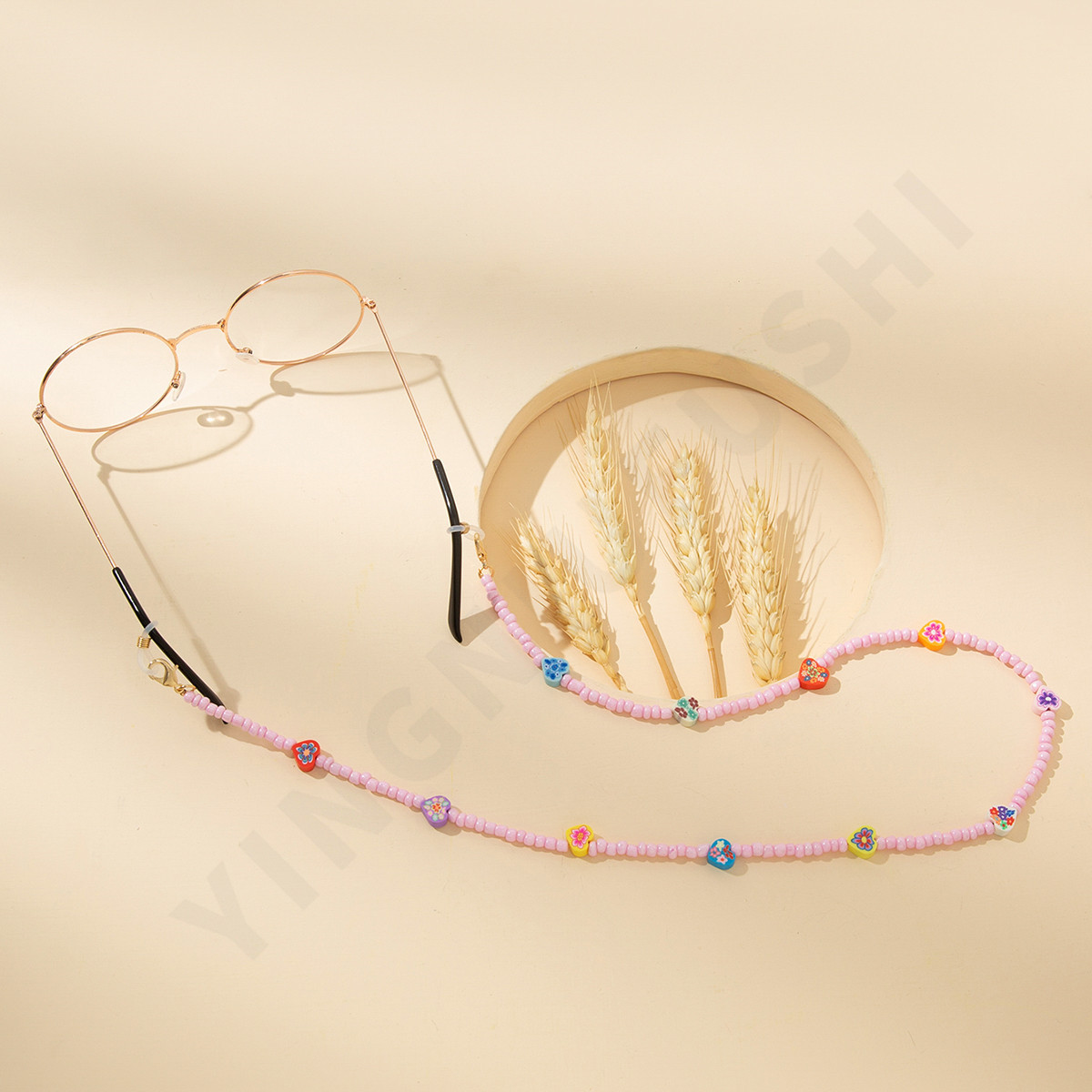 Trendy Crystal Flower Fruit An - Mask Chain Holder ulasan dan harga
