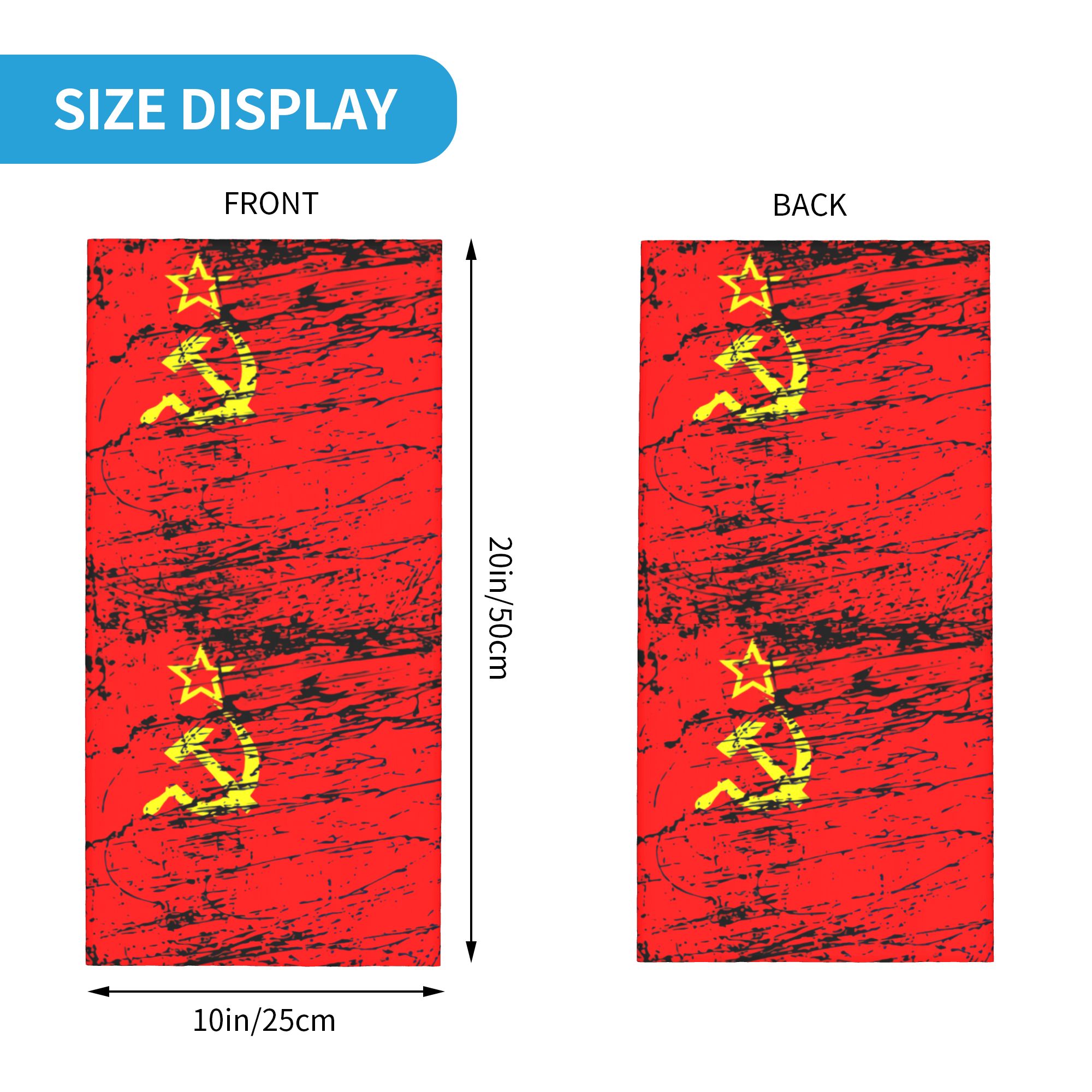 Russian Flag Soviet Union USSR - Neck Gaiter Face Cover ulasan dan harga