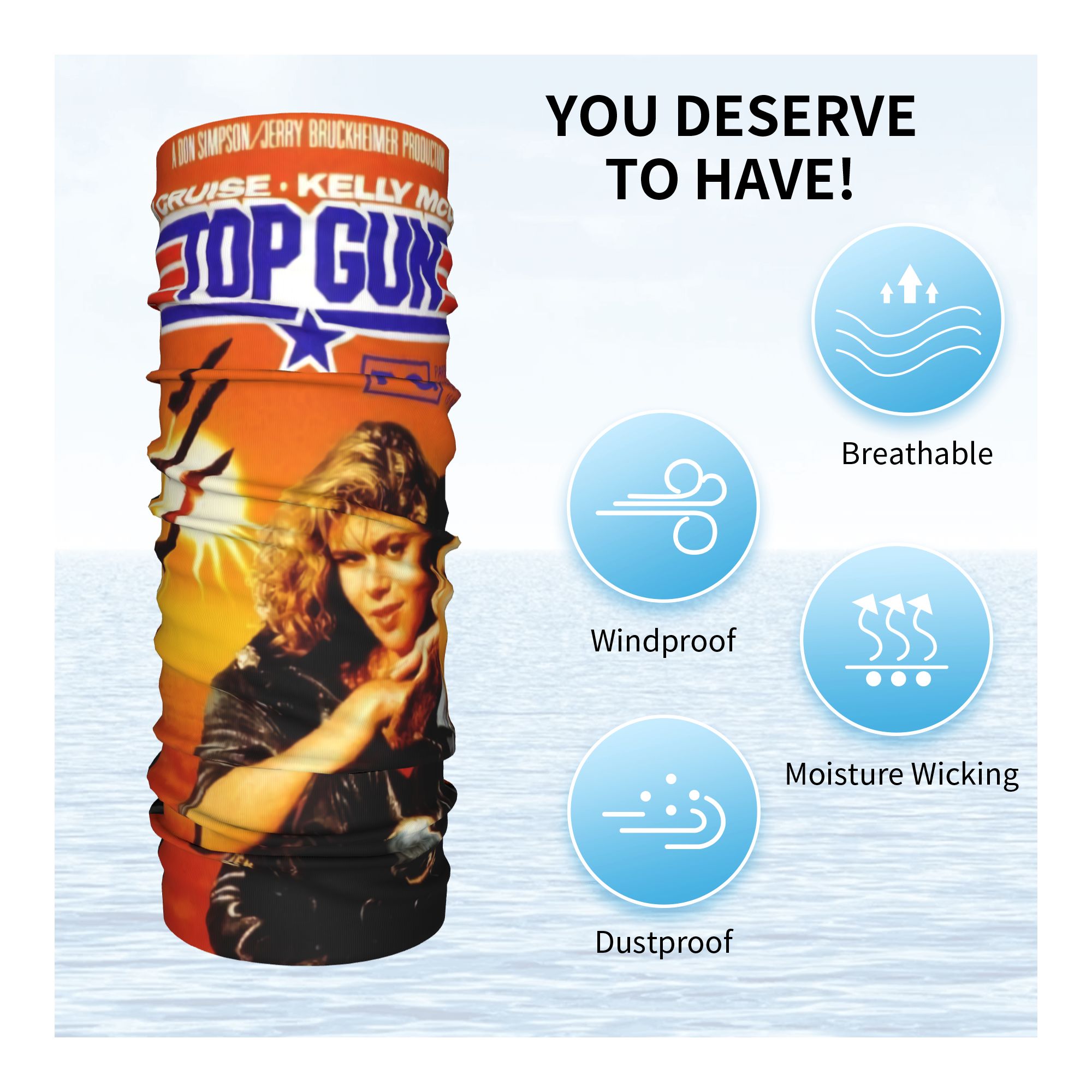 Top Gun Maverick Tom Cruise TV - Neck Gaiter Face Cover ulasan dan harga