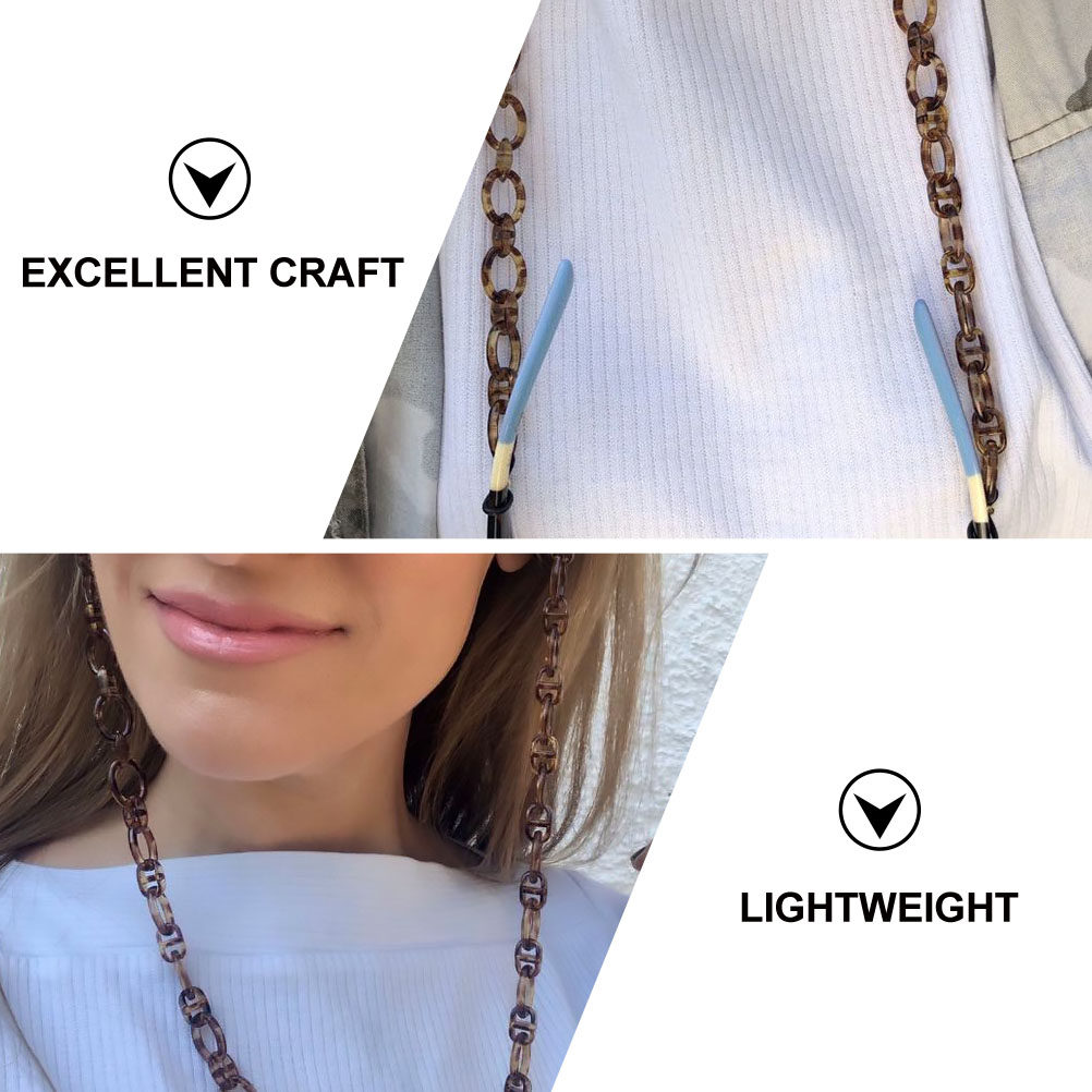 Bright Transparent Acrylic Fac - Mask Chain Holder ulasan dan harga
